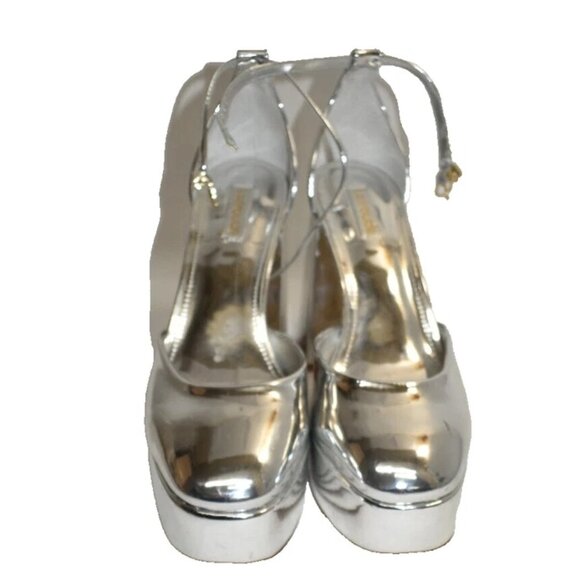 Larroude Silver Platform Shoes - Picture 7 of 8